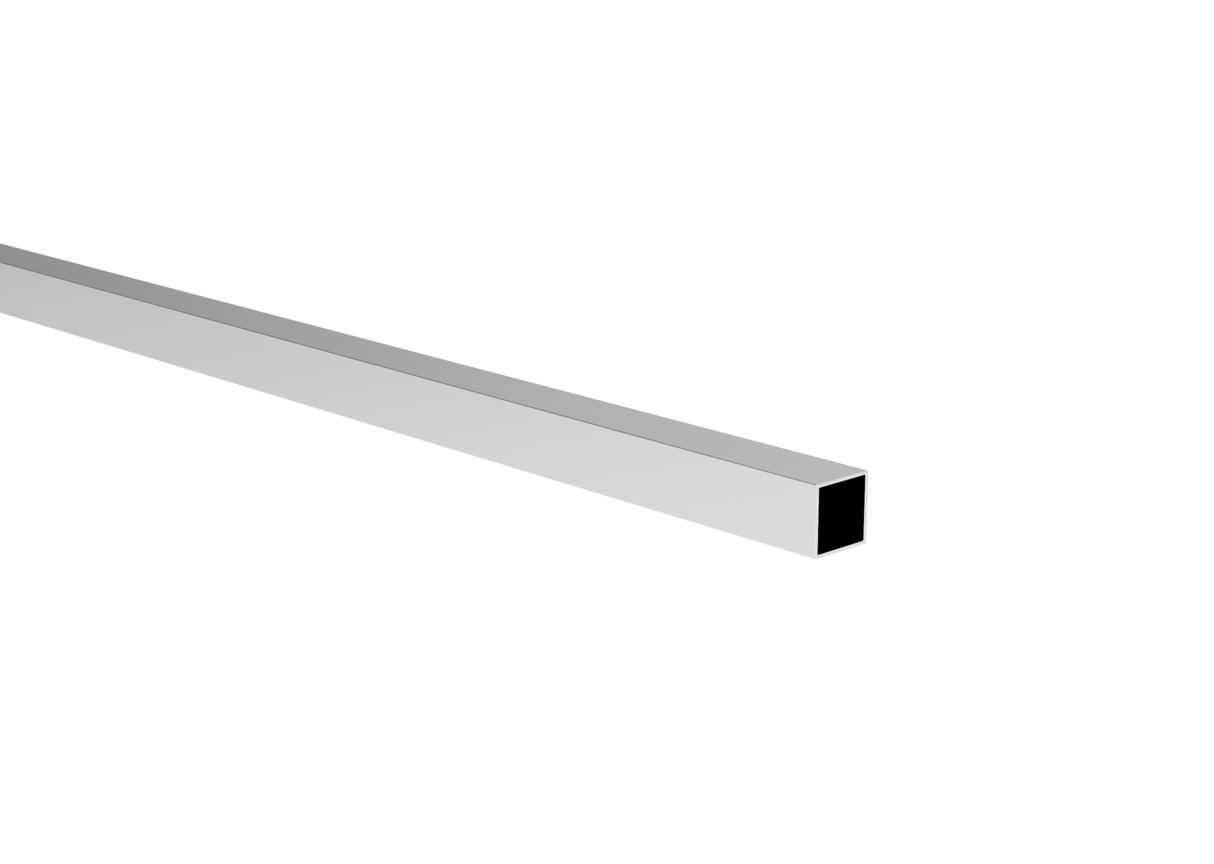 Alumínium kerítésbetét és homlokzati sarokléc, 20 x 20 – 3,0 m – Natúr