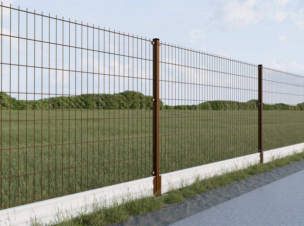 Oszlop 60x40mm ZnPVC 1800mm barna