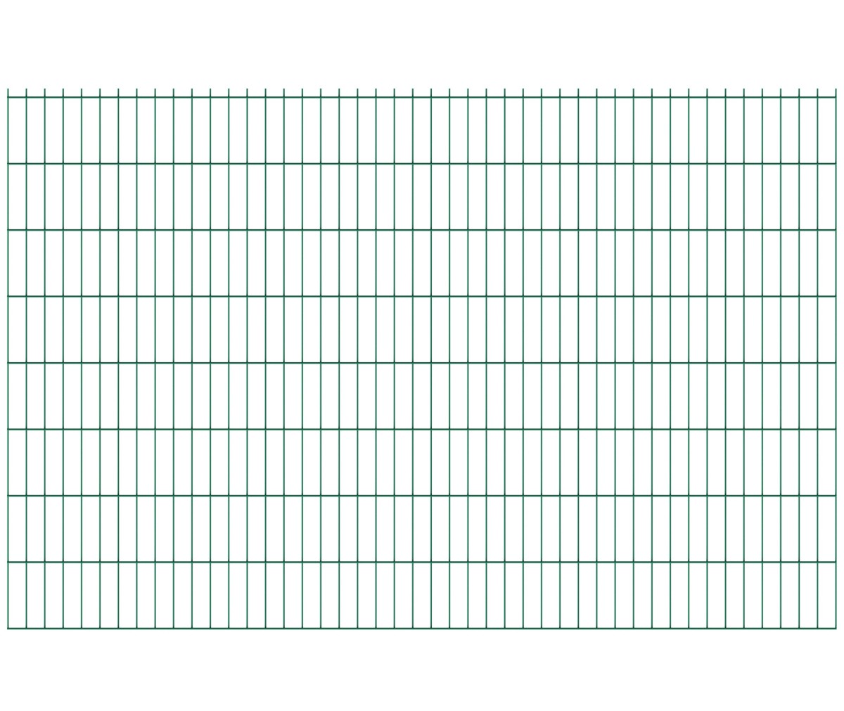 Hegesztett kerítéspanel N2D 2500x1630mm D5/4/5mm zöld