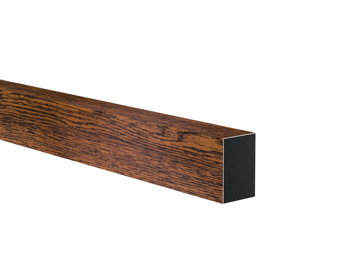 Alumínium kerítéskitöltő 40x60x1 - 6000mm sötét diófa