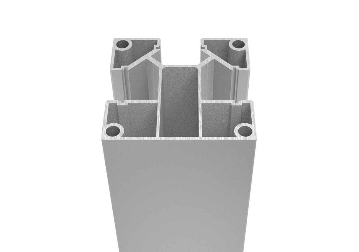 Alumínium sarokoszlopok készlete 70x70 keskeny léce nélkül 20 lamellás kitöltéshez - 6000 mm N