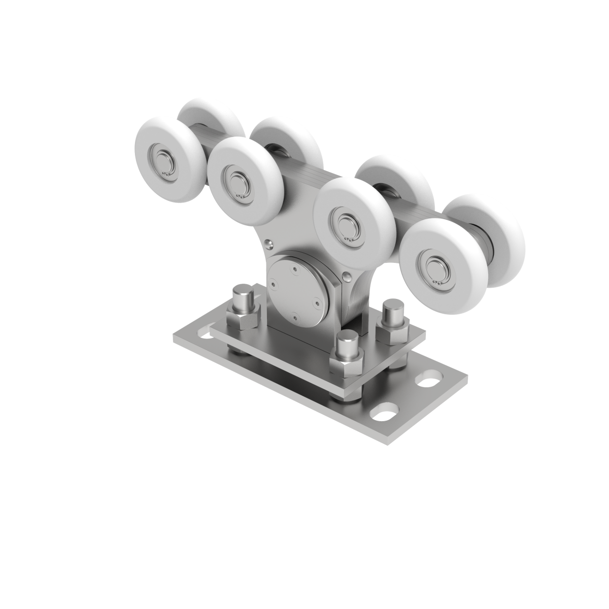 Úszókapu görgő Zn+NYLON, profile 90x99mm