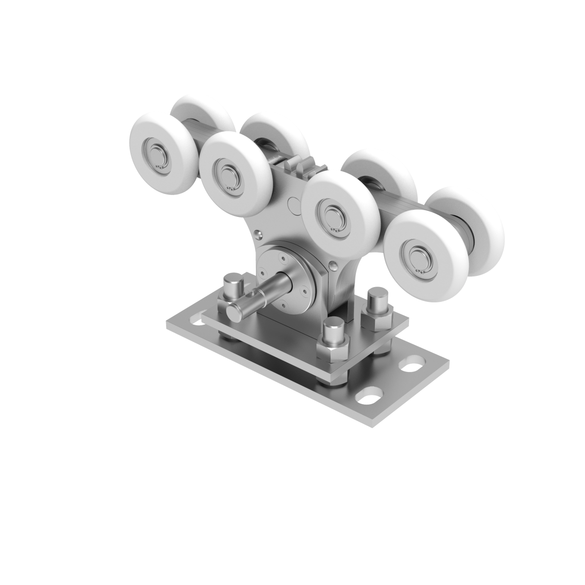 Úszókapu görgő Zn+NYLON, profile 90x99mm