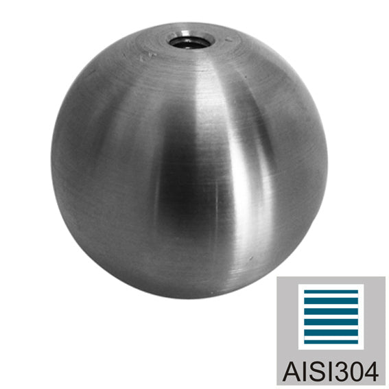 Rozsdamentes gömb egyoldalt vakmenettel