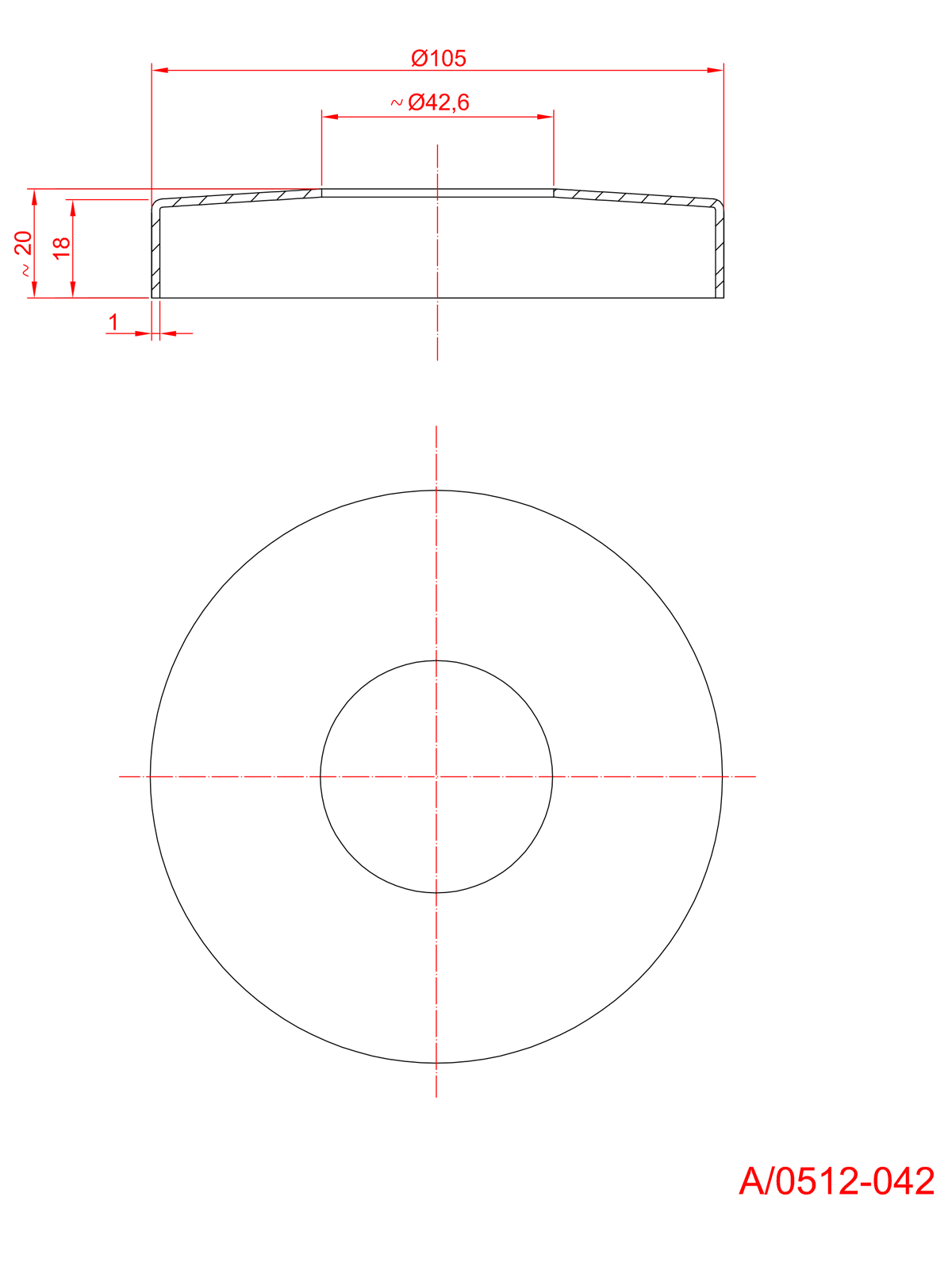 Rozetta - rozsdamentes, polírozott, kerek
