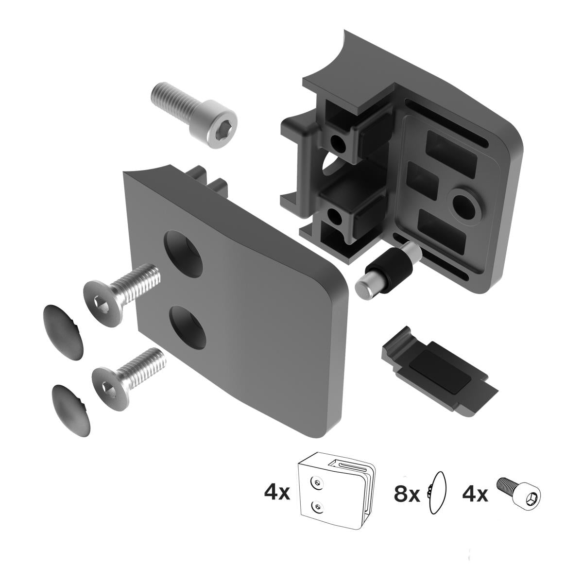 Üvegfogó,támasz peremmel