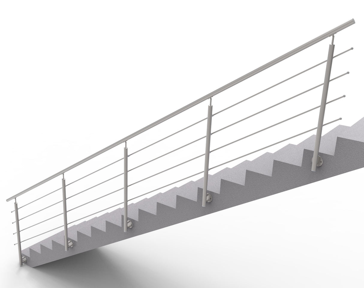 Rozsdamentes pálcás lépcsőkorlát, 6000x900mm