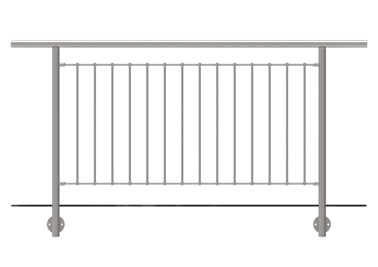 Vertikális pálcás korlát szett - 2000x1000 mm