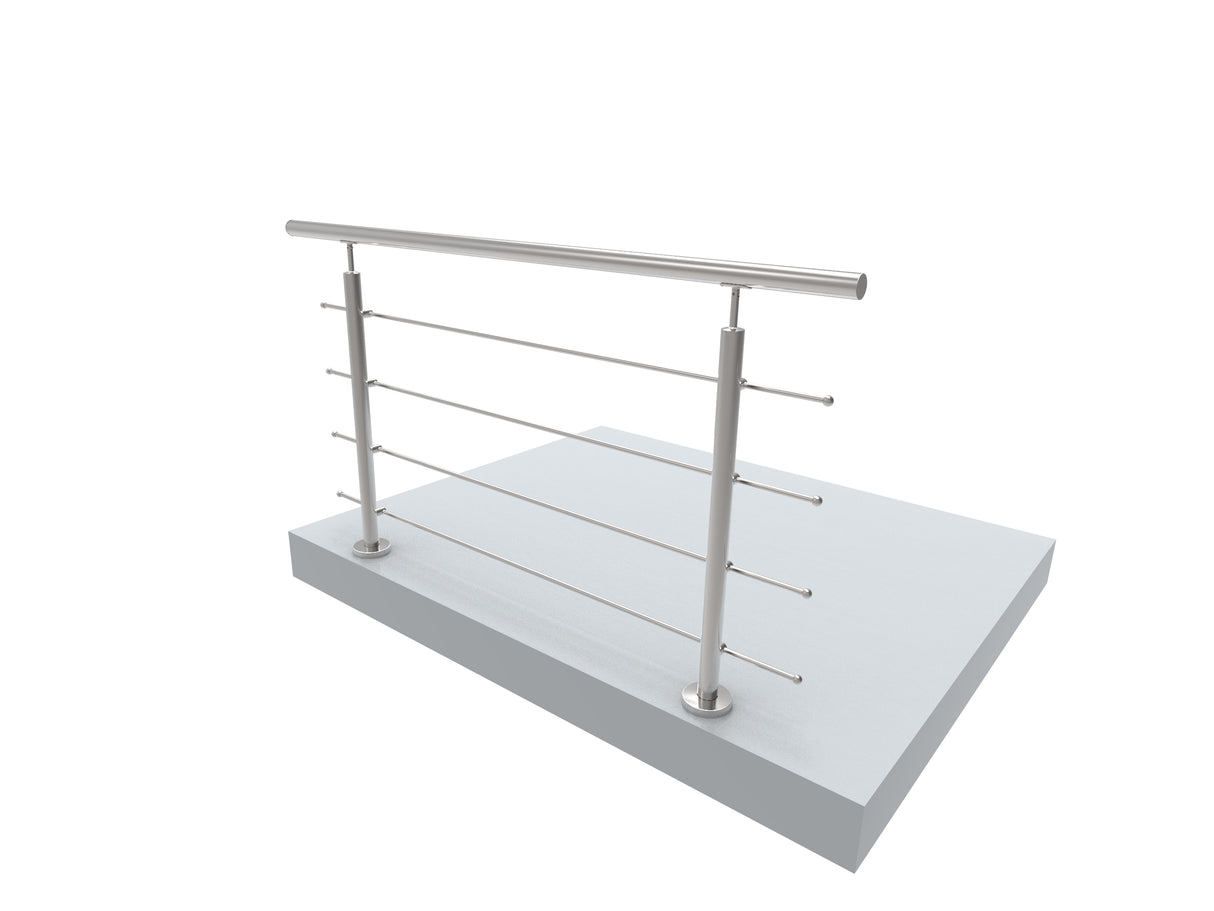 Rozsdamentes pálcás korlát (1500x900 mm)