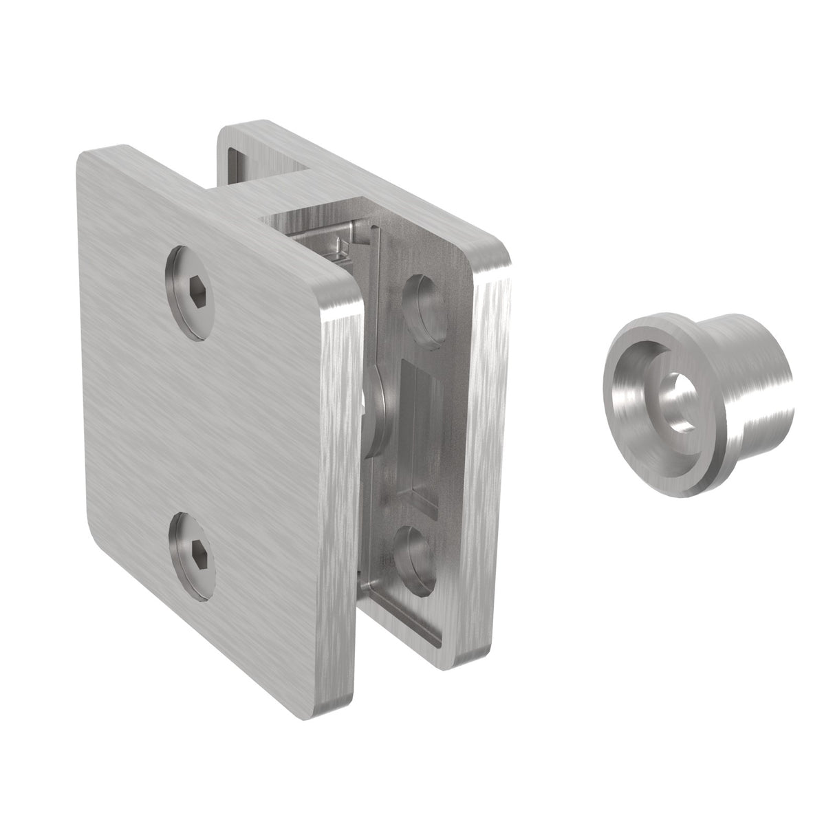 Rozsdam. szögletes pontüvegfogó-zártszelvényre