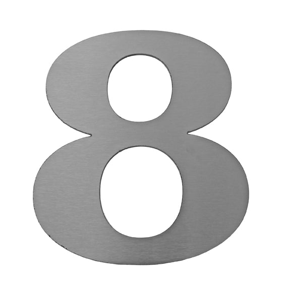 Kültéri választék "8" 185mm, hr.3mm, AISI 316