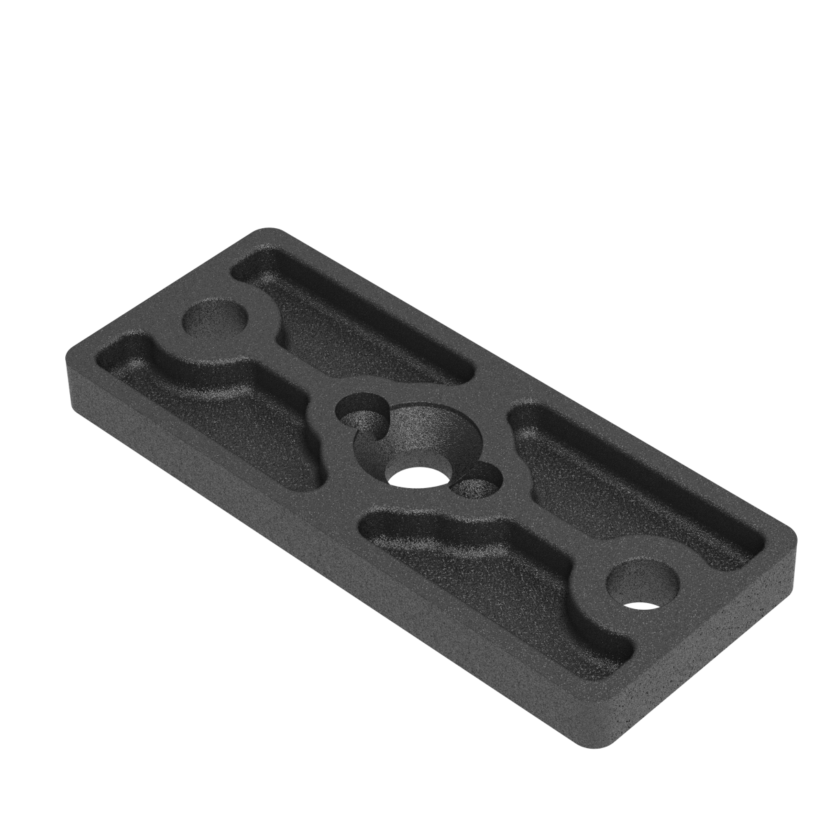 Rozsdamentes rögzítőlemez 50x60 R7016 oszlophoz