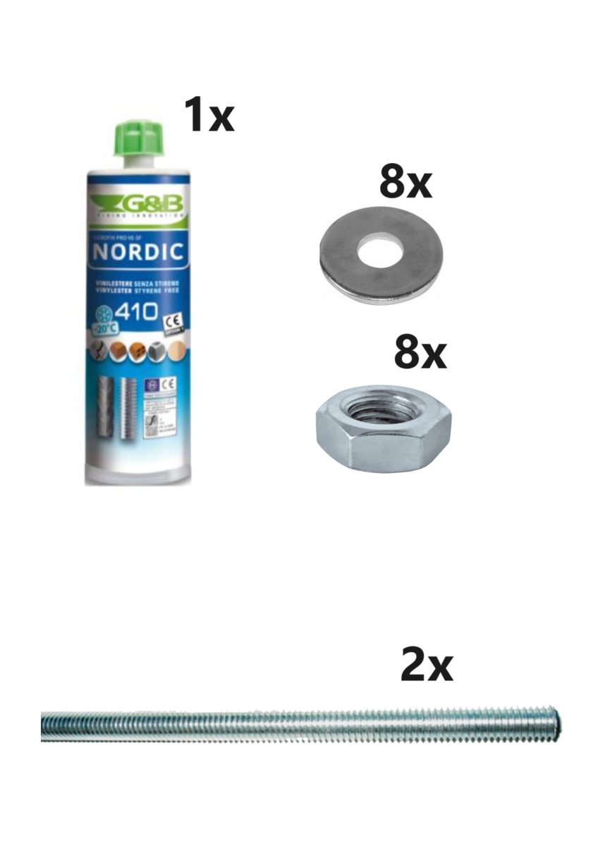 Szerelőkészlet - télre CARPORT-hoz