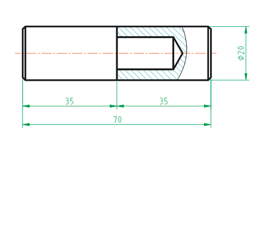 Hegeszthető zsanér - csepp profil D20, L70mm