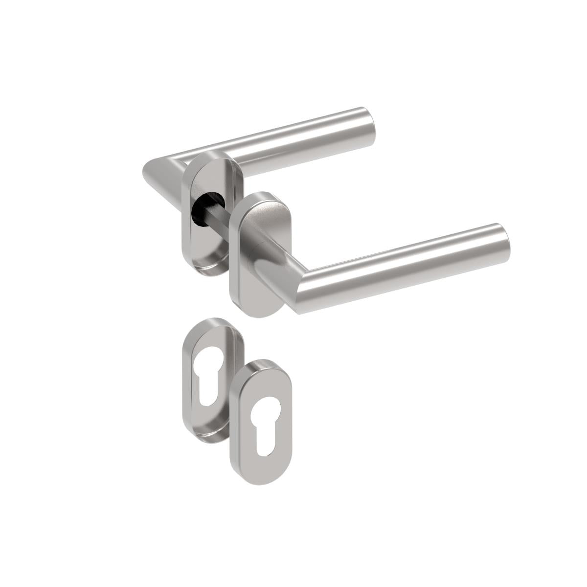 Rozsdamentes kilincs - zártakaróval AISI 304, K320