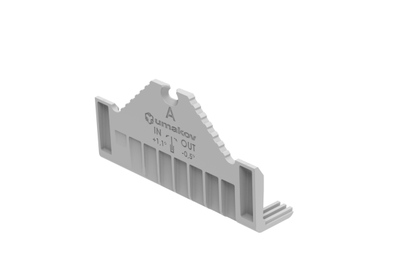 Ékelő és tömítő szett állítható rögzítésű üveghez - canal A