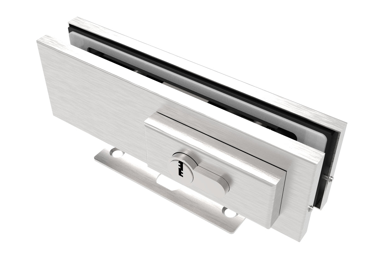 Alsó biztonsági zárvasalat üvegajtóhoz AISI 304