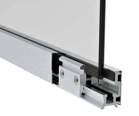 Alumínium profill garnitúra-üveg elox-inox