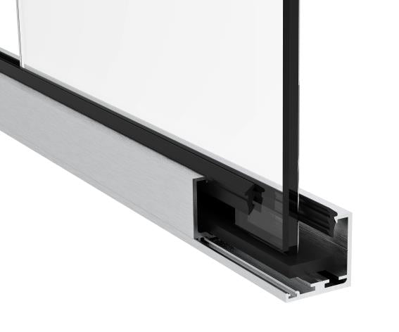 Két részes alumínium profil üveg válaszfalhoz