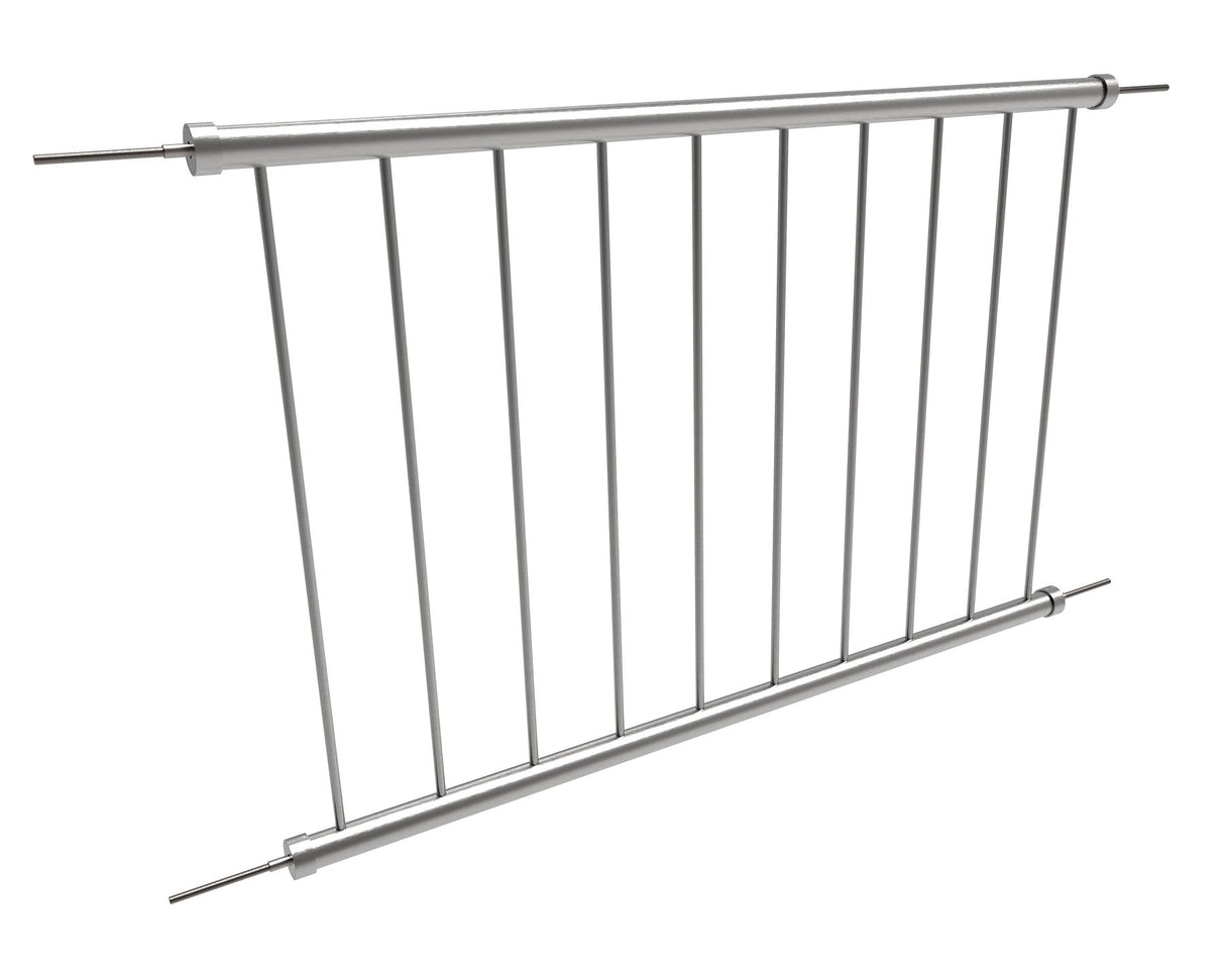 Franciaerkély függőleges pálcákkal