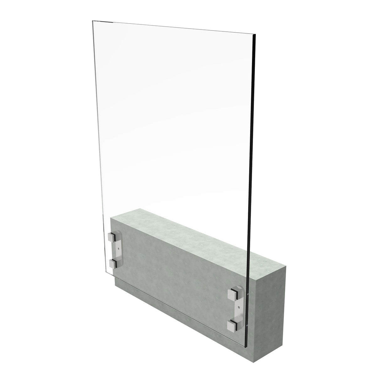 Üvegelt franciaerkély garnitúra AISI304