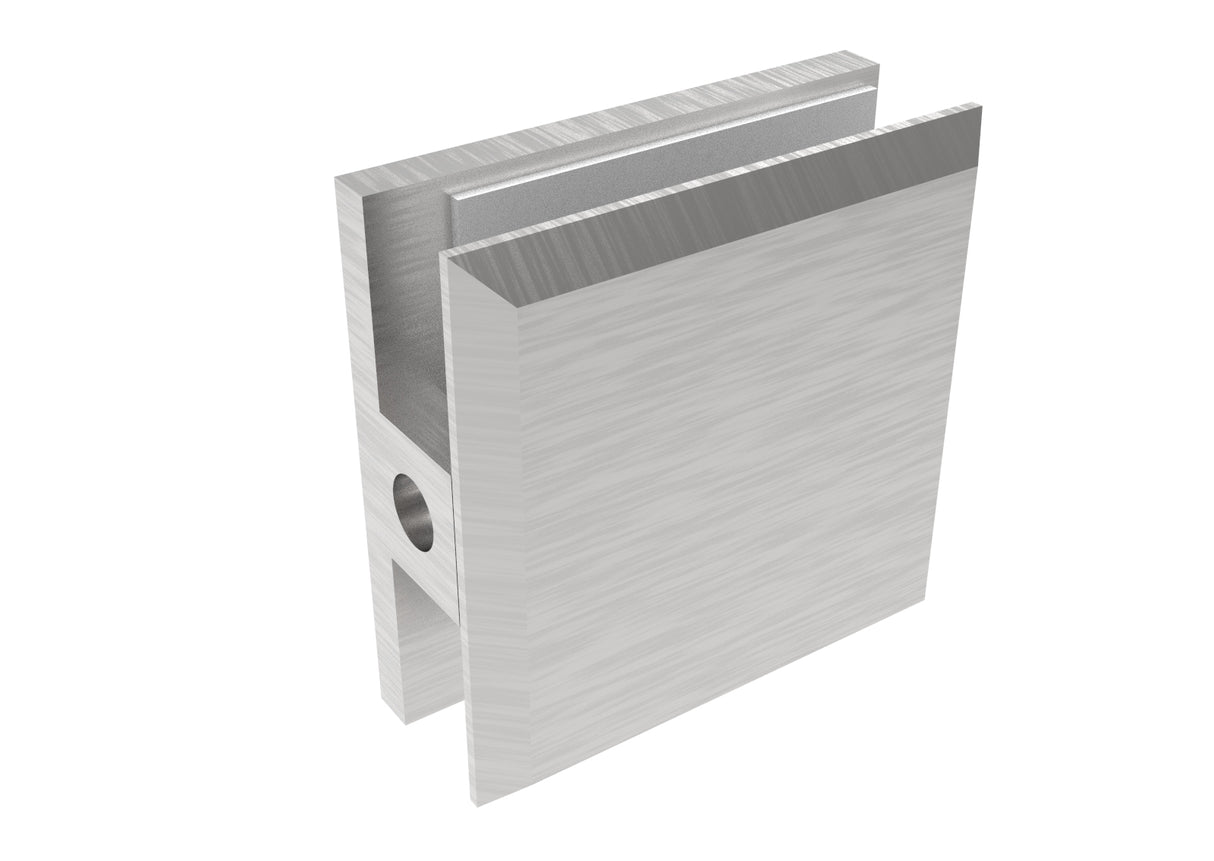 Pont üvegtartó, Zamak, 45x45x20/T 8-10 mm