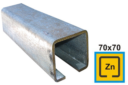 Úszókapu C-profil, horganyzott,