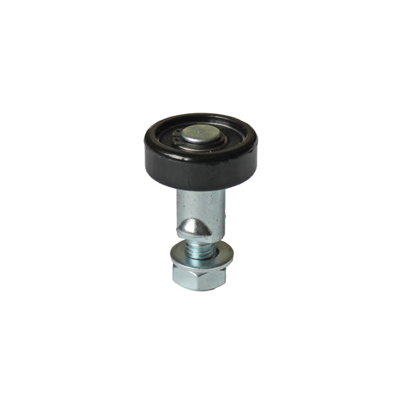 Gumigyűrűs támasztó görgő-fekete PVC Zn,