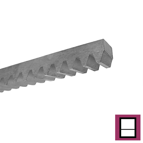 Horganyzot acél fogasléc, 30x30mm, L1m, max 5000kg