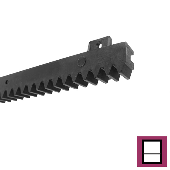 PVC-acélmagos fogasléc, 27x18mm,L1m,max 700kg