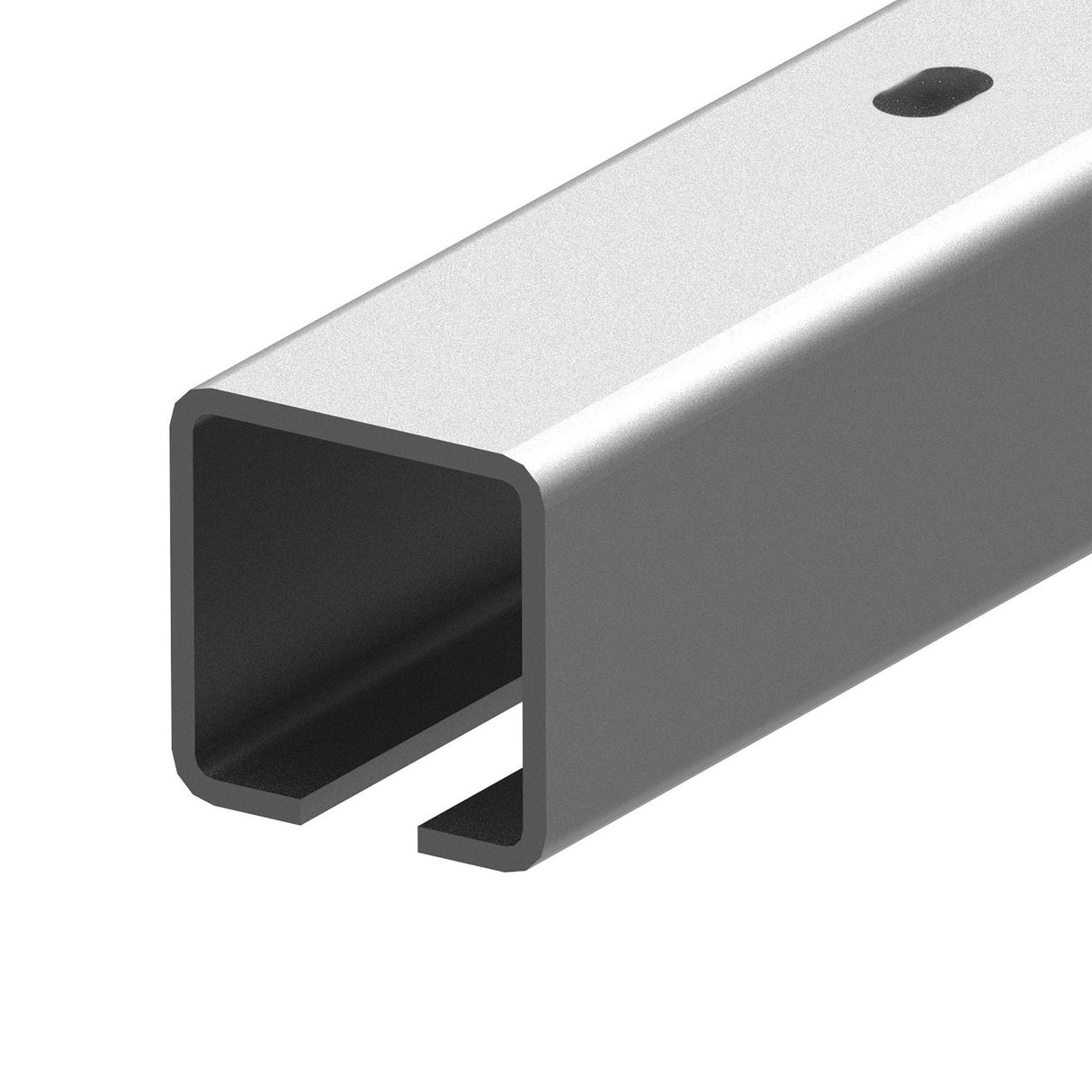 Lyukakkal ellátott vezetőprofil Zn, 78x78x4mm, L6m