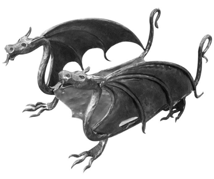 Kandalló kellékek h360, 670x400mm, Fe, warnish