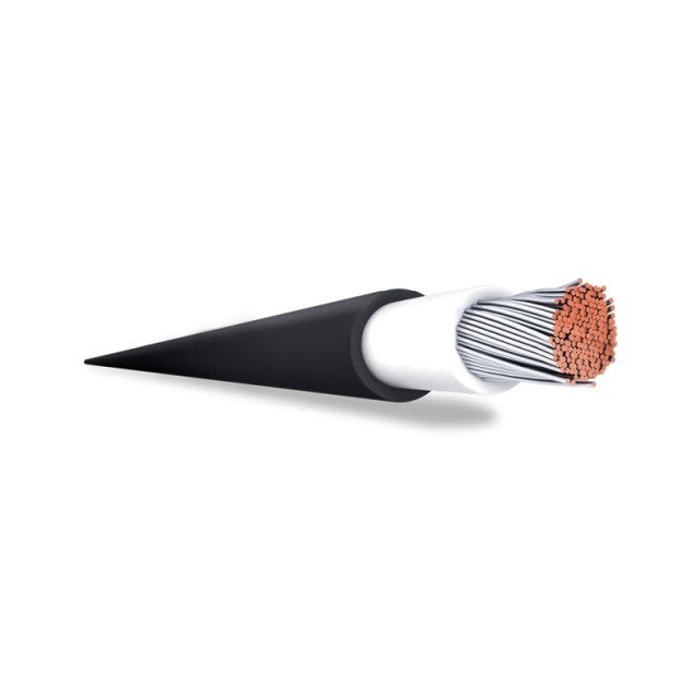 Szolárvezető rug. 1x4mm/100m halogénmentes, fekete