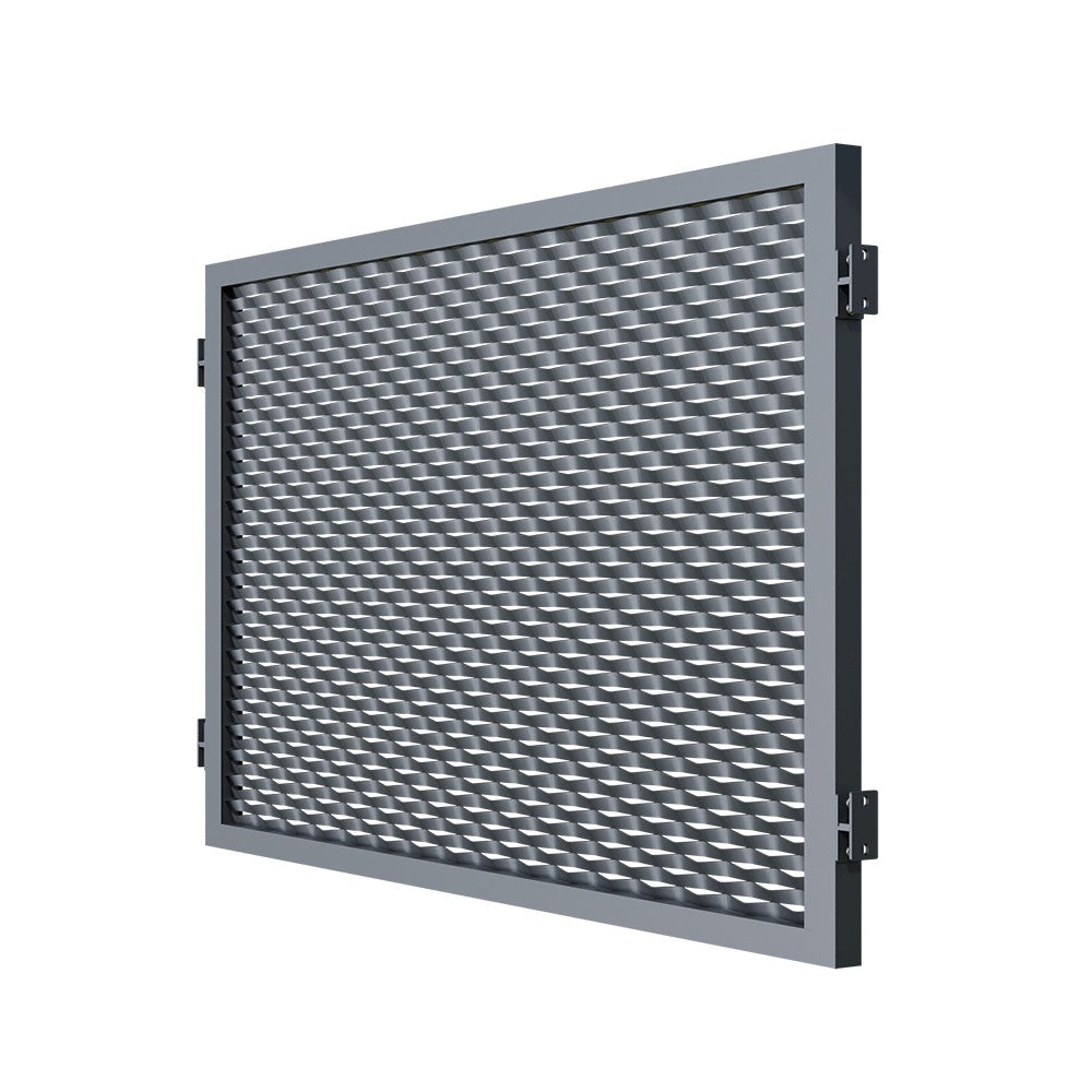 Alumínium kerítéselem 2000x1200mm expandált fém antr.