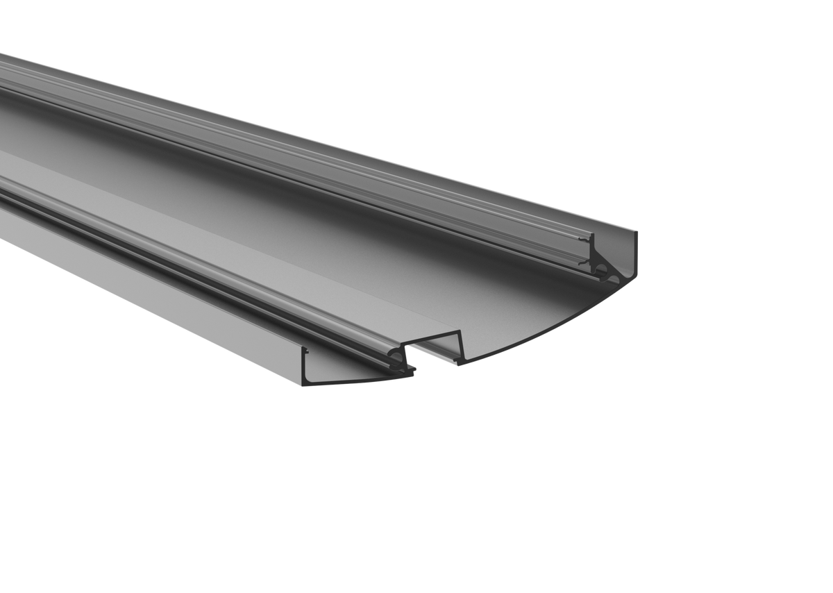 Aluminum profile for a self-supporting glass canopy