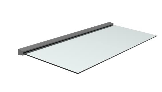 Előtető aluprofil síküveghez