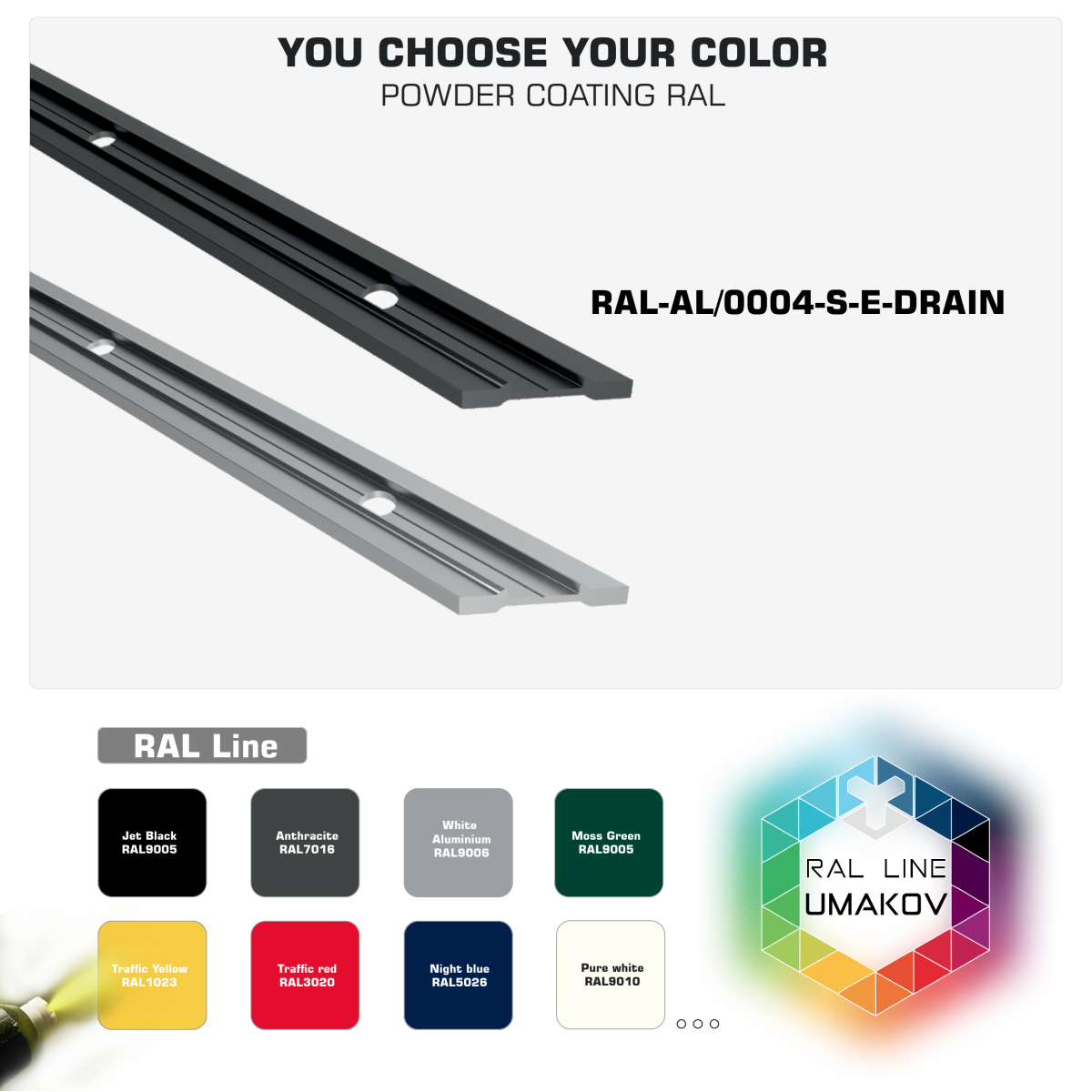 Felületkezelés porszórt bevonattal.