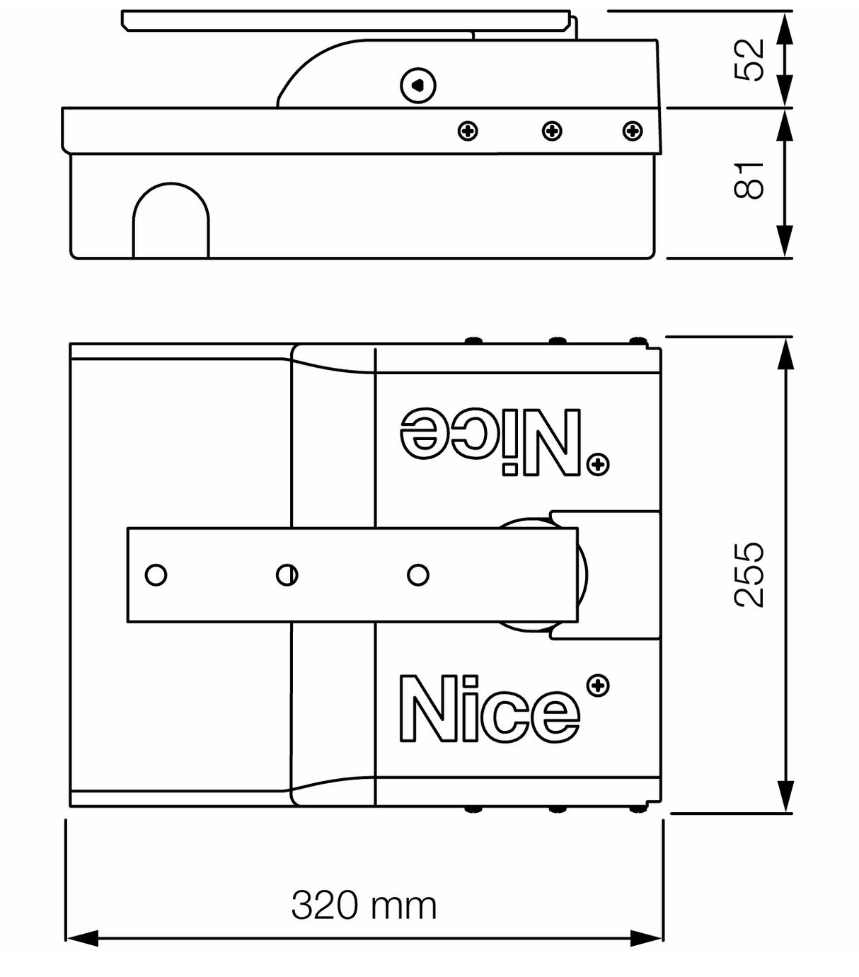 Földalatti meghajtókészlet kétszárnyú kapuhoz