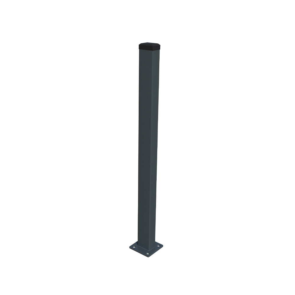 Oszlop 60x40mm talppal ZnPVC 1600mm antracit