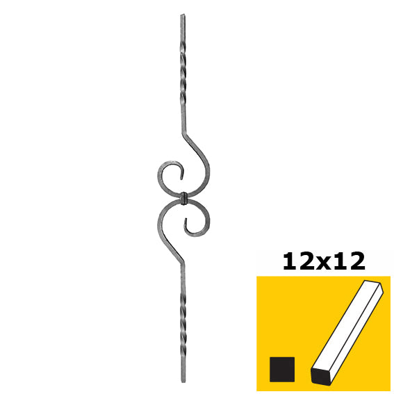 Korlápálca h900, b130mm, 12x12mm