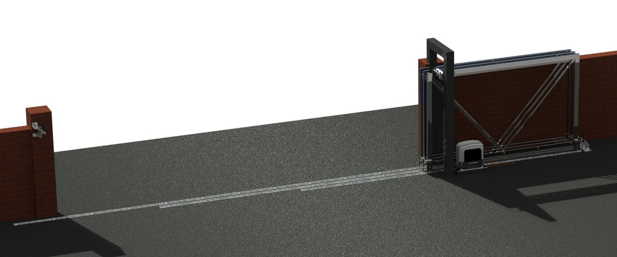 Teleszkópos rendszer 3 részes TOLÓKAPUHOZ 15m-ig,