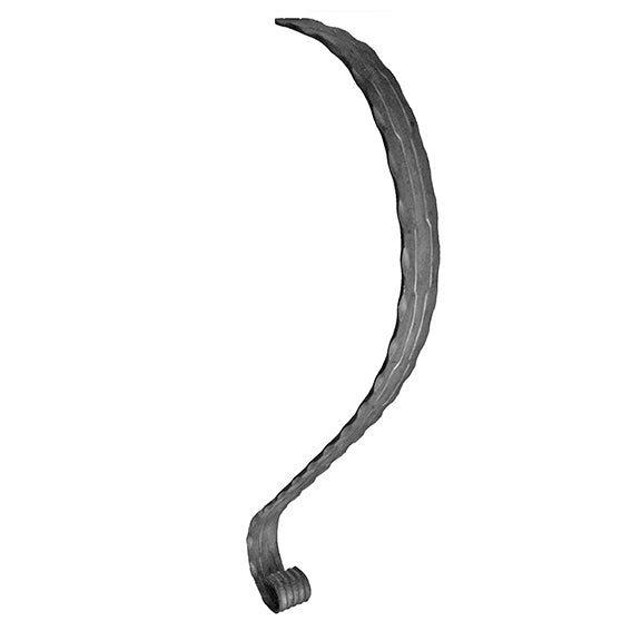 Kovácsolt korlátvég a180, h600mm, P/010-40x5