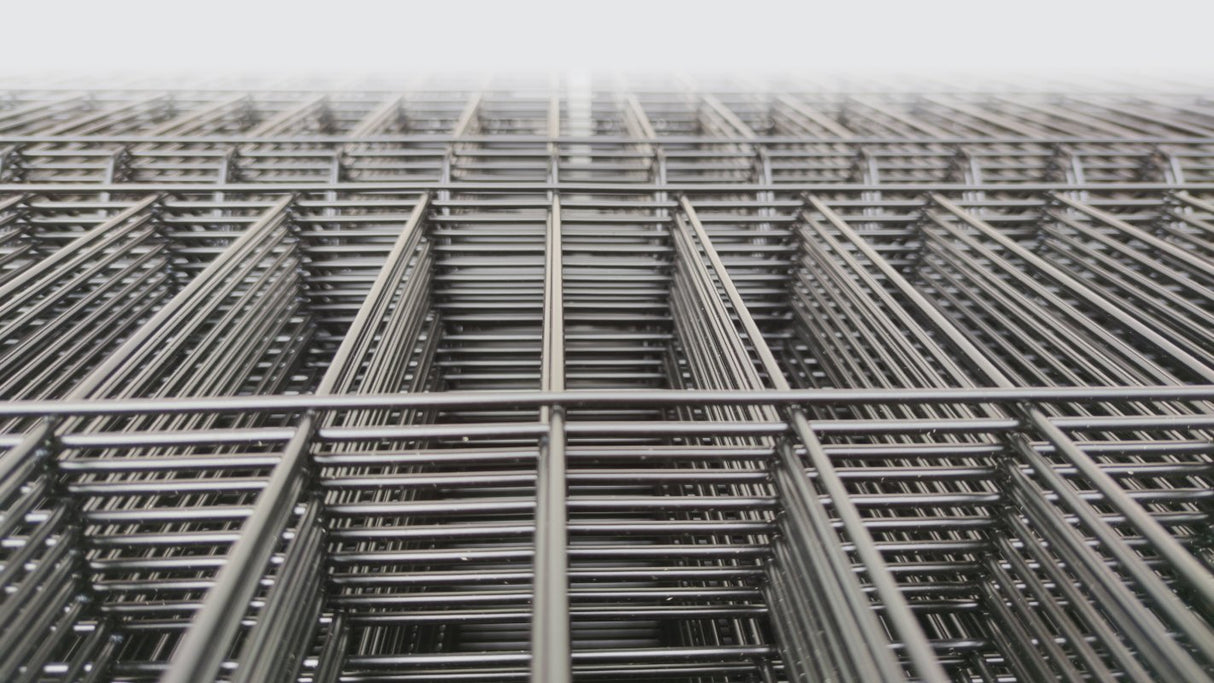 Hegesztett kerítéspanel 3D ZnPVC 2500x1230x4mm fekete