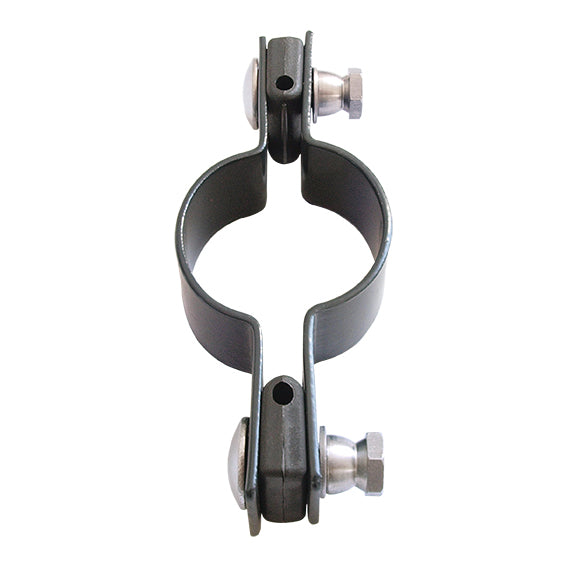 Objímka priebežná na stĺpik D48mm ZnPVC RAL 7016