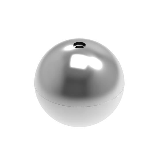 Rozsdamentes gömb vakmenettel