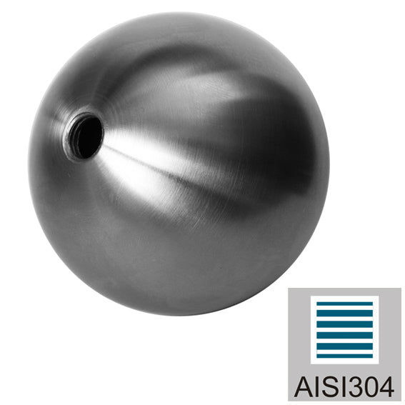 Rozsdamentes gömb vakmenettel