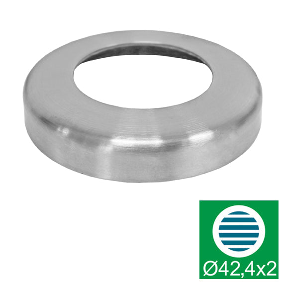 Rozetta - rozsdamentes, polírozott, kör alakú