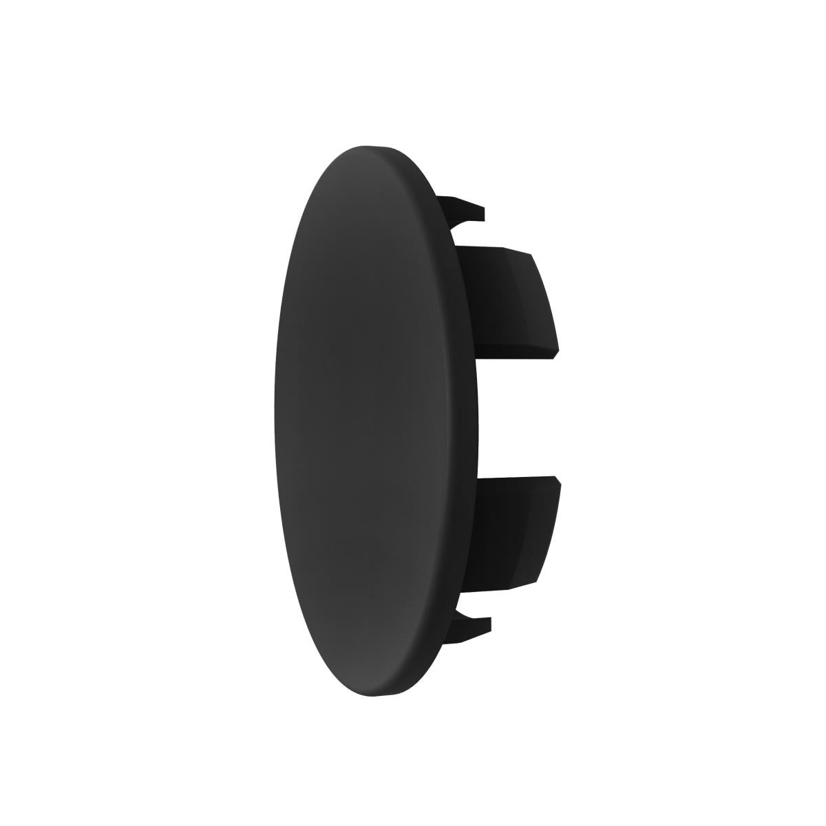 PVC szerelőnyílás takaró alumínium profilhoz - fekete, PVC, D25mm