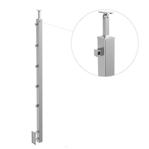 Oldalsó rögzítésű oszlop pálcás lépcsőkorláthoz