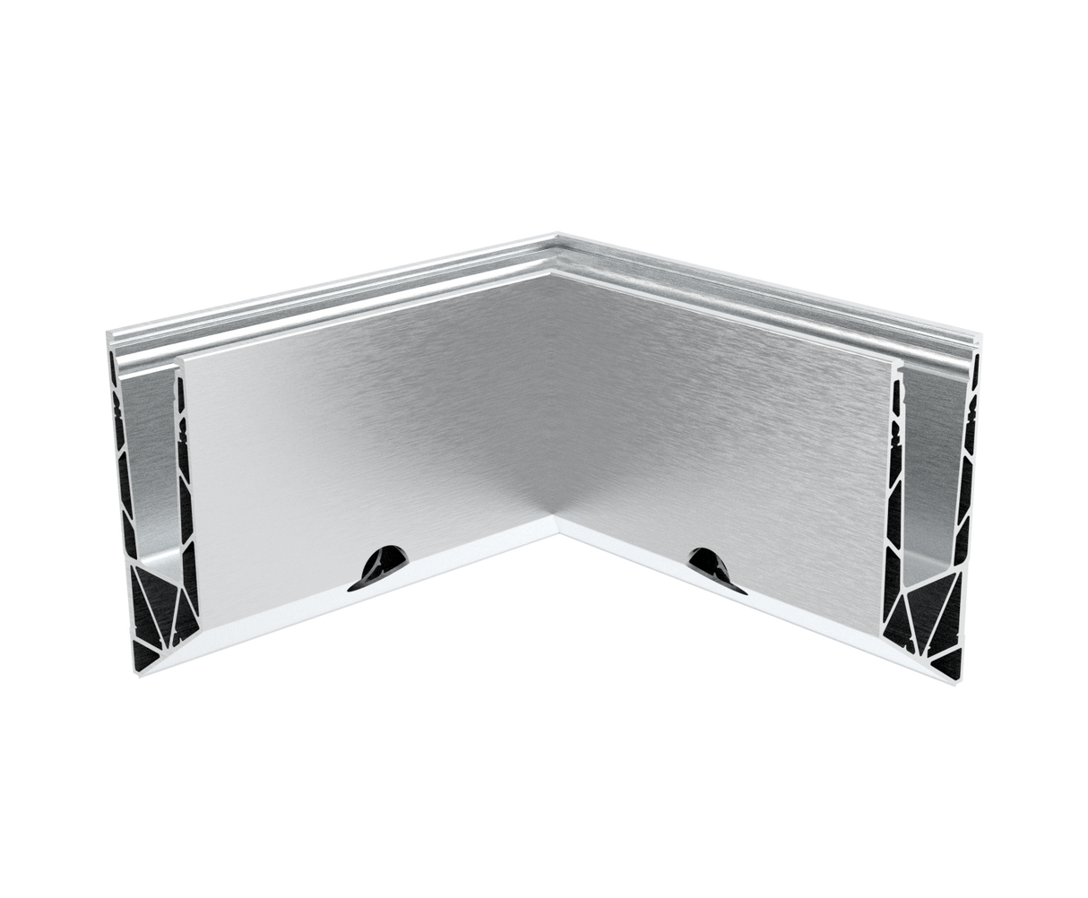 Alumínium profil - belső sarok (fekete)